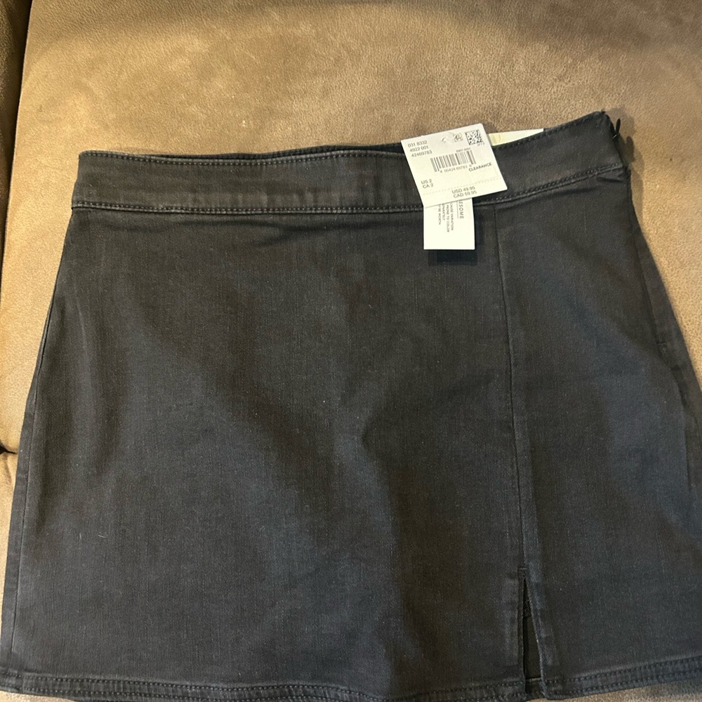 American Eagle Outfitters Gray Wrap Pencil Skirt Mini